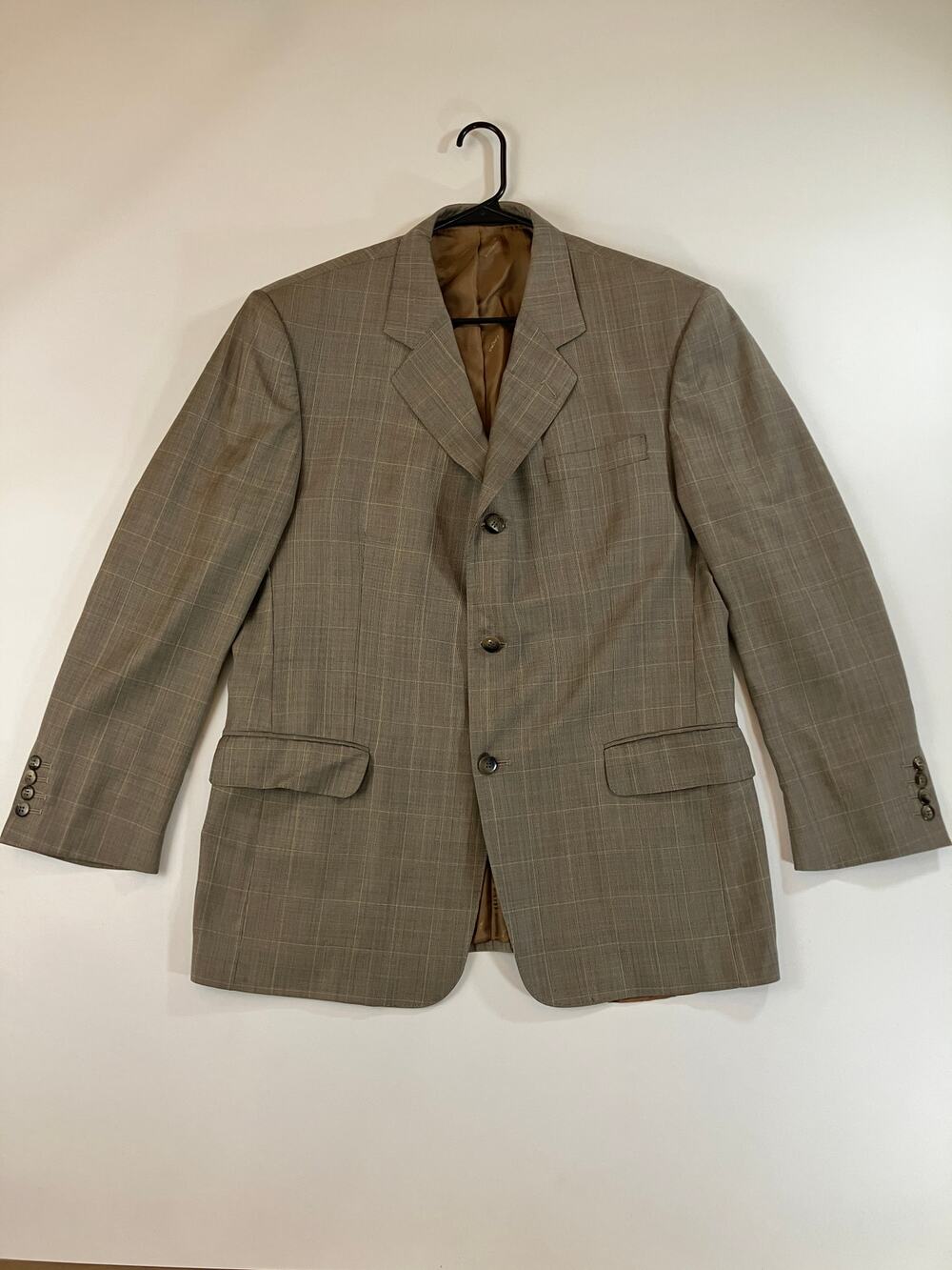 Giovanni Ermenegildo Zegna Men’s Plaid Sport Coat Blazer Italian Fabric Custom